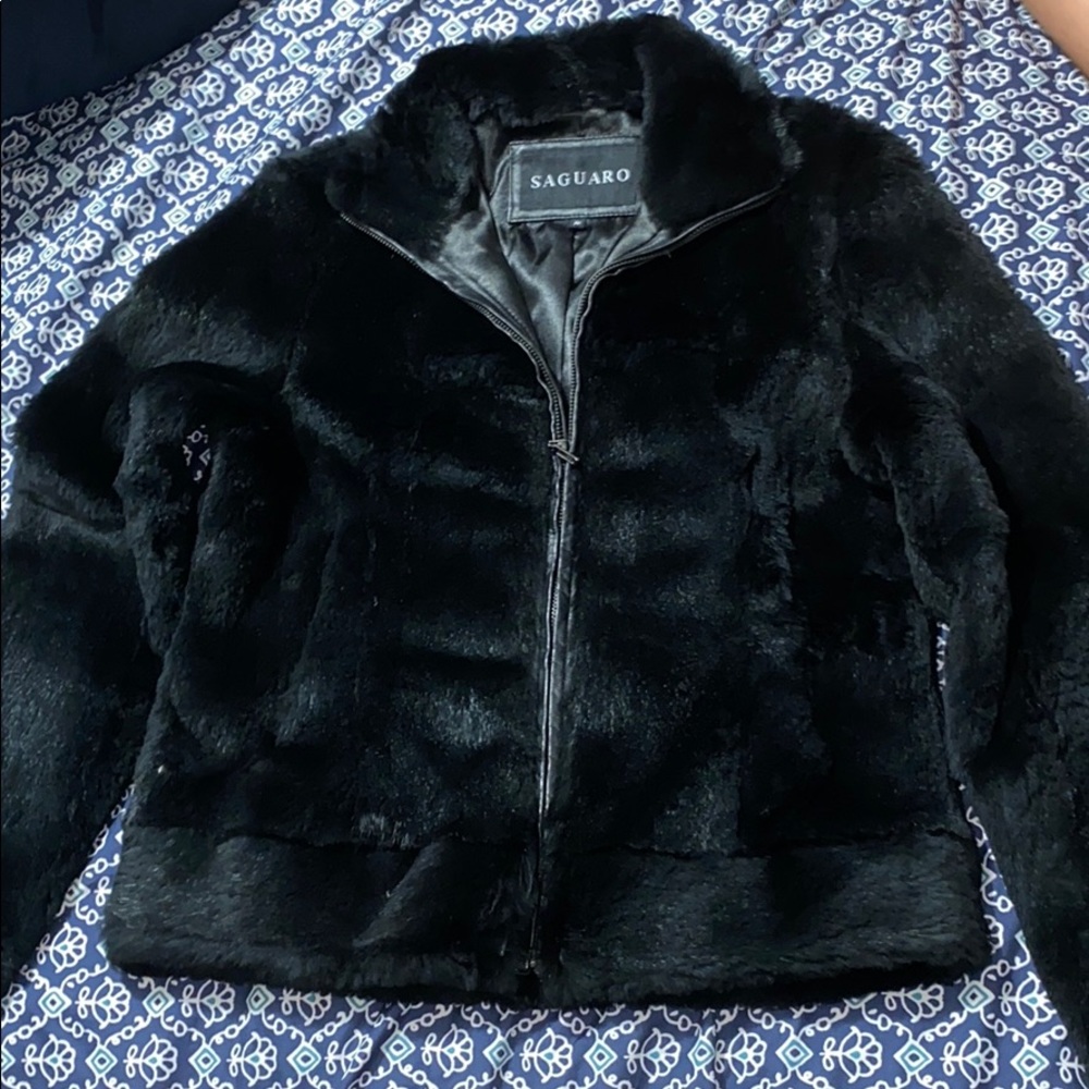 Saguaro Genuine Women’s Rabbit Fur Coat